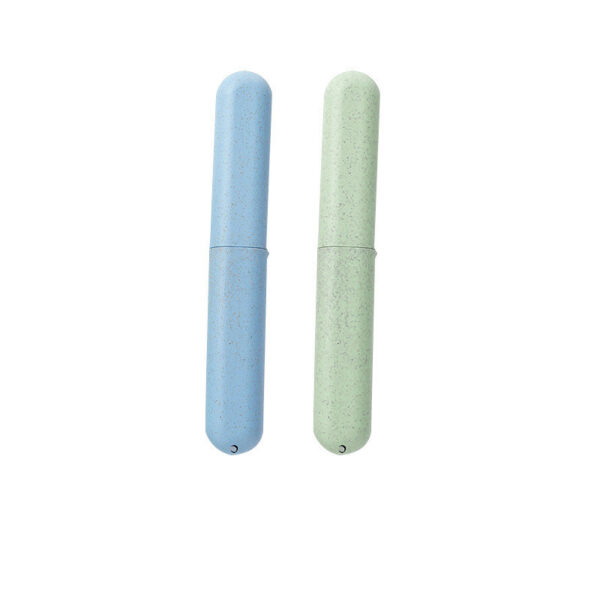 Simple Nordic Style Wheat Straw Travel Toothbrush Box Travel Portable