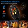 LED Flame Speakers Torch Wireless Speaker Waterproof Stereo Bass Speaker Outdoor Light-Up Speaker Atmosphere LED Flickers Night Light Patio Stake Lights/Lantern For Party Camping