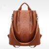152636468110.jpg Women's solid color large capacity backpack