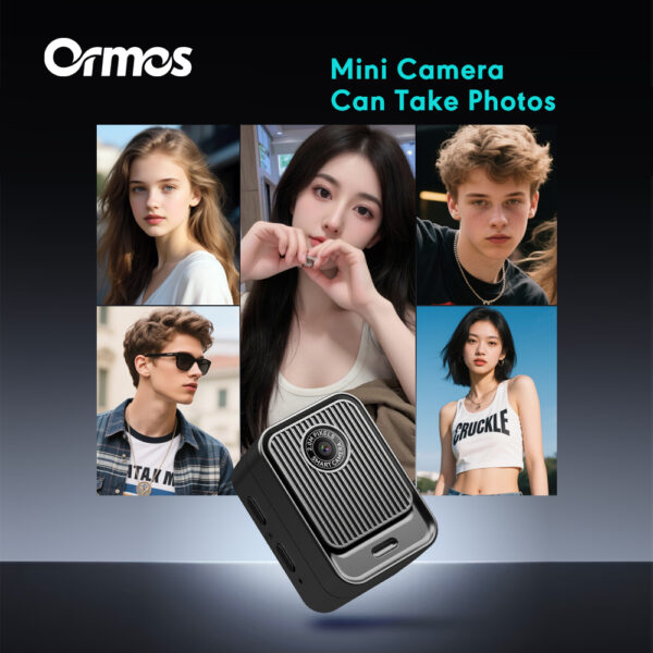 Ormos S131 Ultra-Light Mini Camera, 0.96 Inch Screen, Wearable Travel Camera & Photo Ornament, 16g Portable Hanging Camera With Type-C Charging